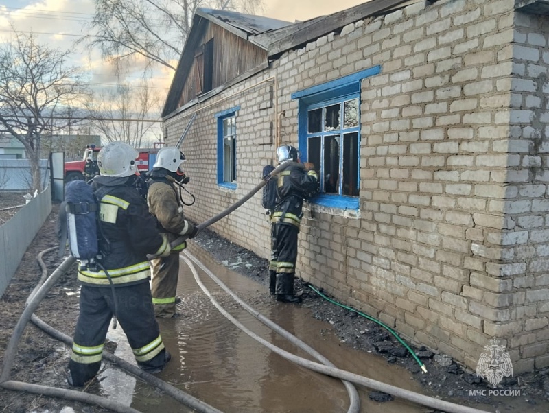 Пожар в Русско-Полянском районе ликвидирован