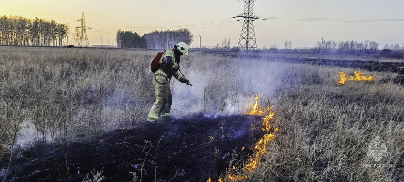 За неделю пожарно-спасательные подразделения ликвидировали 96 пожаров, 49 из них – «травяные»