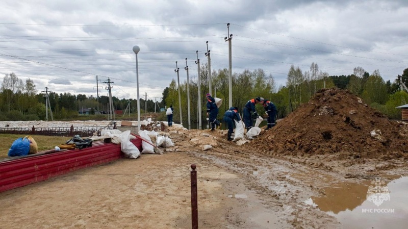 Подразделения МЧС России продолжают оказывать помощь жителям затопленных сел