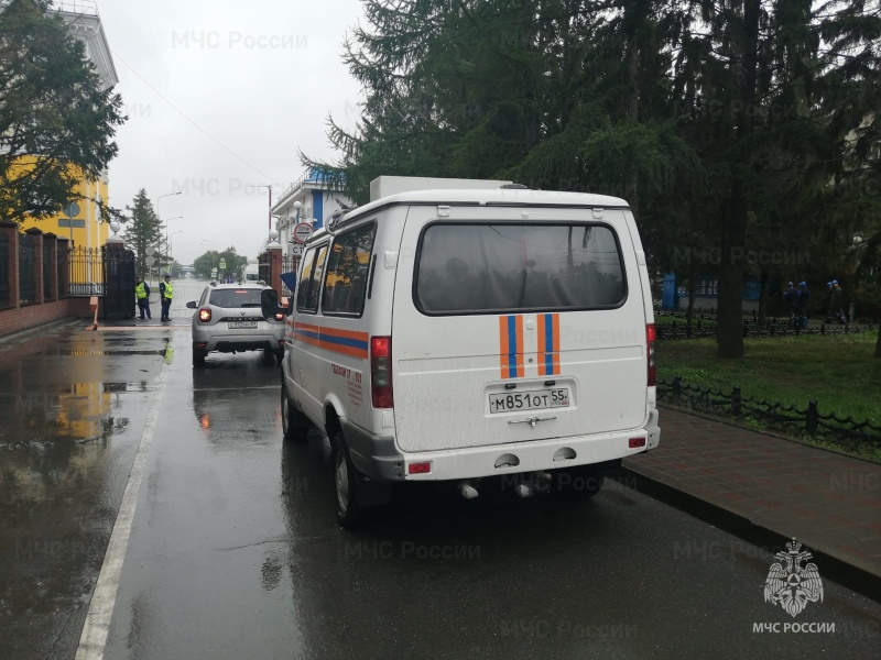 Пожар в Советском округе города Омска