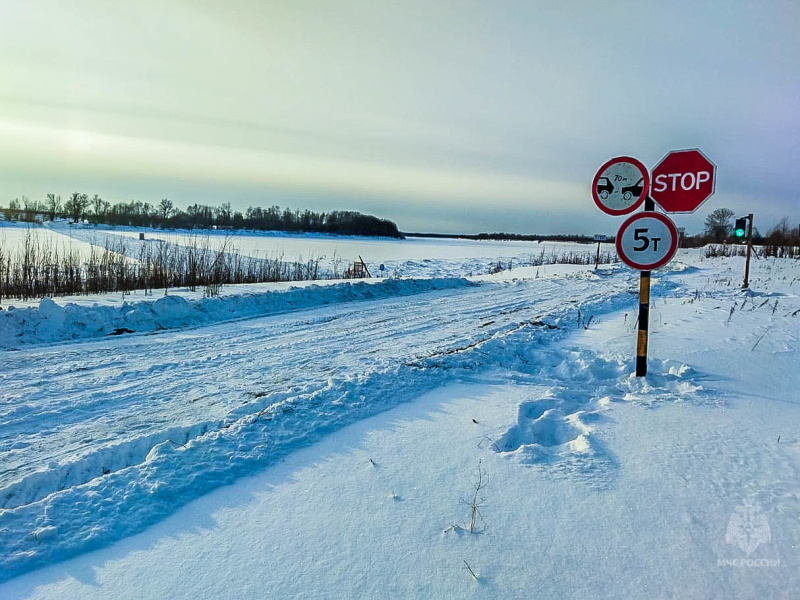 В Омской области официально открыта  первая ледовая переправа